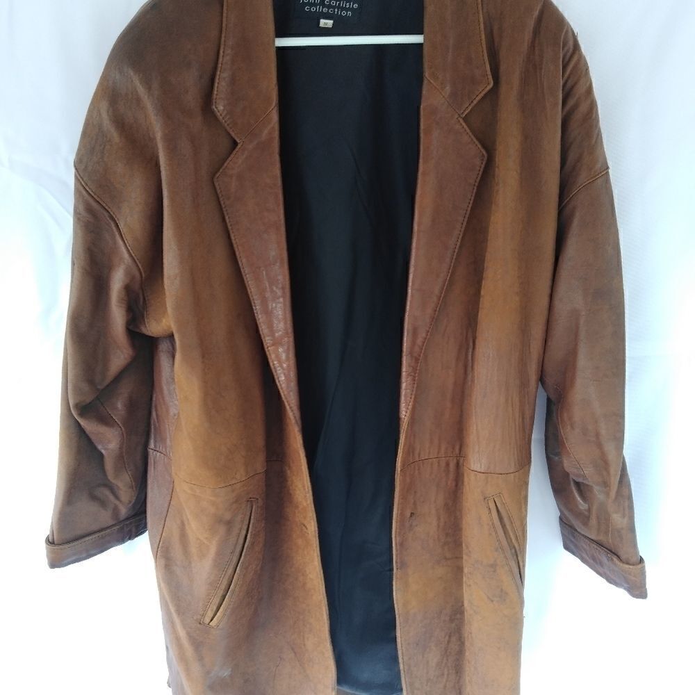 John Carlisle leather coat 